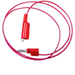Mueller BU-2030-A-24-2 Test Lead 4 mm Jack 0.6 m Red Alligator Clips