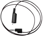 Mueller BU-2030-A-48-0 Test Lead 4mm Jack 1.2m Black Alligator Clips