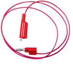 Mueller BU-2030-A-48-2 Test Lead Red 1.2m 4mm Jack Alligator Clips