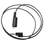 Mueller BU-2030-A-60-0 Test Lead 4 mm Jack 1.2 m Black Alligator Clips