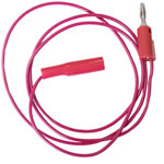 Mueller BU-2031-A-24-2 Test Lead 0.6m Red Crocodile Clip 4mm Jack
