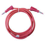 Mueller BU-2323-10-36-2 Test Lead 91.4cm Red 4mm Banana Plug Stackable