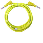 Mueller BU-2323-10-79-4 Test Lead 4mm Banana Plugs 2m Yellow