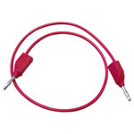 Mueller BU-2929-M-10-2 Test Lead 0.25m Red 4mm Stackable Plugs