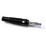 Mueller BU-32616-0 Banana Plug Black Nickel Plated Strain Relief