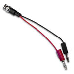 Mueller BU-5120-A-4-0 Test Lead 0.1m BNC to Banana Black/Red 1pc