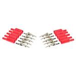 Mueller BU-P2240-2 Alligator Clip Set Red 54.61mm Crimp/Solder 10-Pack