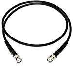 Mueller BU-P2249-C-12 Test Lead BNC Plug Black 0.3m 1pc Tin-Plated