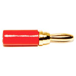 Mueller BU-P3690-2 Mini Jack Plug Red 10pcs Gold-Plated 3mm Banana