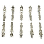 Mueller BU-P72918 Jack Plug 4 mm Banana Plug 10 pcs with M3 Threaded Bolt