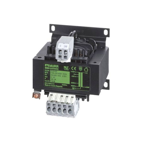 Murrelektronik 6686341 Transformer 230/400V to 24V AC 63VA Screw-mount