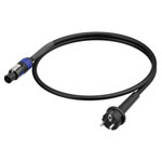 Neutrik 1036412 Current Cable Black 1.5m Reliable and Secure 1pc
