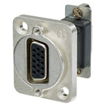 Neutrik NADB15FF D-Sub Adapter 15-Pin Socket to 15-Pin Socket