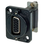 Neutrik NADB15FF-B Adapter D-Sub Socket 15-pin to 15-pin D-housing