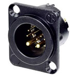 Neutrik NC10MD-LX-B-CON XLR Connector 10 Pins Black Sleeve Plug 1pc