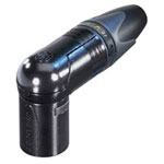 Neutrik NC10MRX-14-B RX XLR Connector Right Angle 10 Pins Black