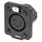 Neutrik NC5FDX-TOP XLR Connector Socket 5-Pin Built-In 1pc