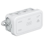 OBO Bettermann 2000001 Junction Box 80x43x34mm Grey IP55 6+4 Cable Inserts