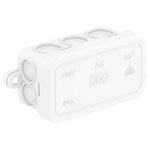 OBO Bettermann 2000005 Junction Box 80x43x34mm IP55 Pure White RAL9010
