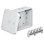 OBO Bettermann 2000024 Junction Box Grey 36x75x75mm IP55 With Terminal Cover