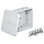 OBO Bettermann 2000326 Junction Box 85x85x40mm Grey IP54 12 Cable Inserts