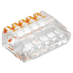 OBO Bettermann 2054458 Transparent-Orange 5-Pin Connector Clip 0.2-2.5 mm²