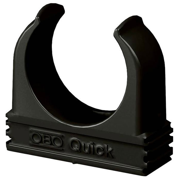 OBO Bettermann 2149567 Pipe Clamp Black Quick Clamp For Metric Conduits 