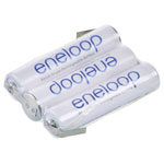 Panasonic 129674 Eneloop AAA Battery Pack 3.6V 750mAh Low Self-Discharge