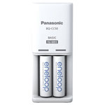 Panasonic 52050E20 Compact Charger with 2x AA 2000mAh NiMH Batteries