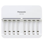 Panasonic 52063E02 BQ-CC63E Charger 8x NiMH AAA/AA batteries Safe Charging