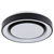 Paulmann 70544 LED Ceiling Light Black Rainbow Effect Dimmable Tunable White