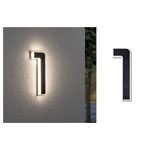 Paulmann 79842 Solar Illuminated House Numbers 0.20W Warm White Black