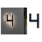 Paulmann 79845 Solar House Number Light Black Solar-Powered Warm White