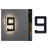 Paulmann 79850 Solar-Powered House Numbers 0.20W Warm White Black