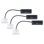 Paulmann 92477 LED Recessed Light Set 19.5W Satin EasyDim 3-Piece
