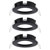 Paulmann 92481 Choose Recess-mount 10W Black Spotlight Set IP44 Damp-Safe