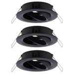 Paulmann 92487 EBL Recess-Mount Bracket Set 10W Black Matt Swiveling