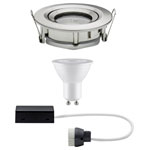 Paulmann 92899 Nova Recessed Light LED GU10 7W IP65 Warm White Brushed Iron