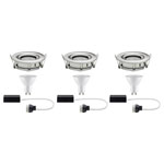Paulmann 92900 Bathroom Recessed Light Set 21W Iron Brushed Finish