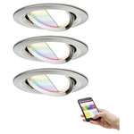 Paulmann 92965 Nova Plus Coin LED Recessed Light RGBW Zigbee Compatible