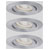 Paulmann 92975 Nova Mini LED Recessed Light Set 3-Piece EasyDim Aluminium