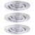 Paulmann 92975 Nova Mini LED Recessed Light Set 3-Piece EasyDim Aluminium