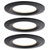 Paulmann 93081 Nova Plus LED Recessed Light 18W Black Dimmable 3-set
