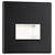 Paulmann 93094 Wand EBL Edge Recessed LED Wall Light Black Matt