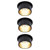 Paulmann 93379 Gil LED Recessed Light 18W Black/Gold Dimmable 62mm Hole