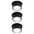 Paulmann 93383 LED Recessed Light 19.5W Black Dim Warm White 62mm Drill