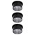 Paulmann 93383 LED Recessed Light 19.5W Black Dim Warm White 62mm Drill