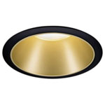 Paulmann 93395 Recessed Light GU10 Matt Black/Gold Soft Glare-Free Lighting