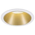 Paulmann 93396 LED Recessed Light GU10 White/Gold Matt Glare-Free