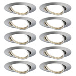 Paulmann 93399 LED Recessed Light GU10 Brushed Iron Robust Spotlights